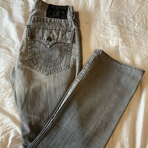 True Religion “Ricky” Gray Jeans